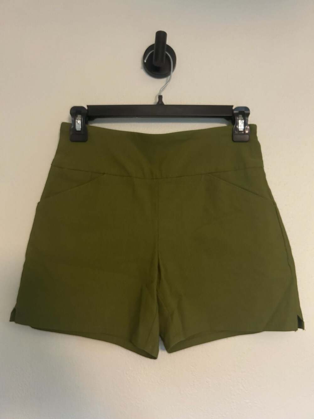 Versona High Rise Slit Hem Shorts - Picture 3 of 8